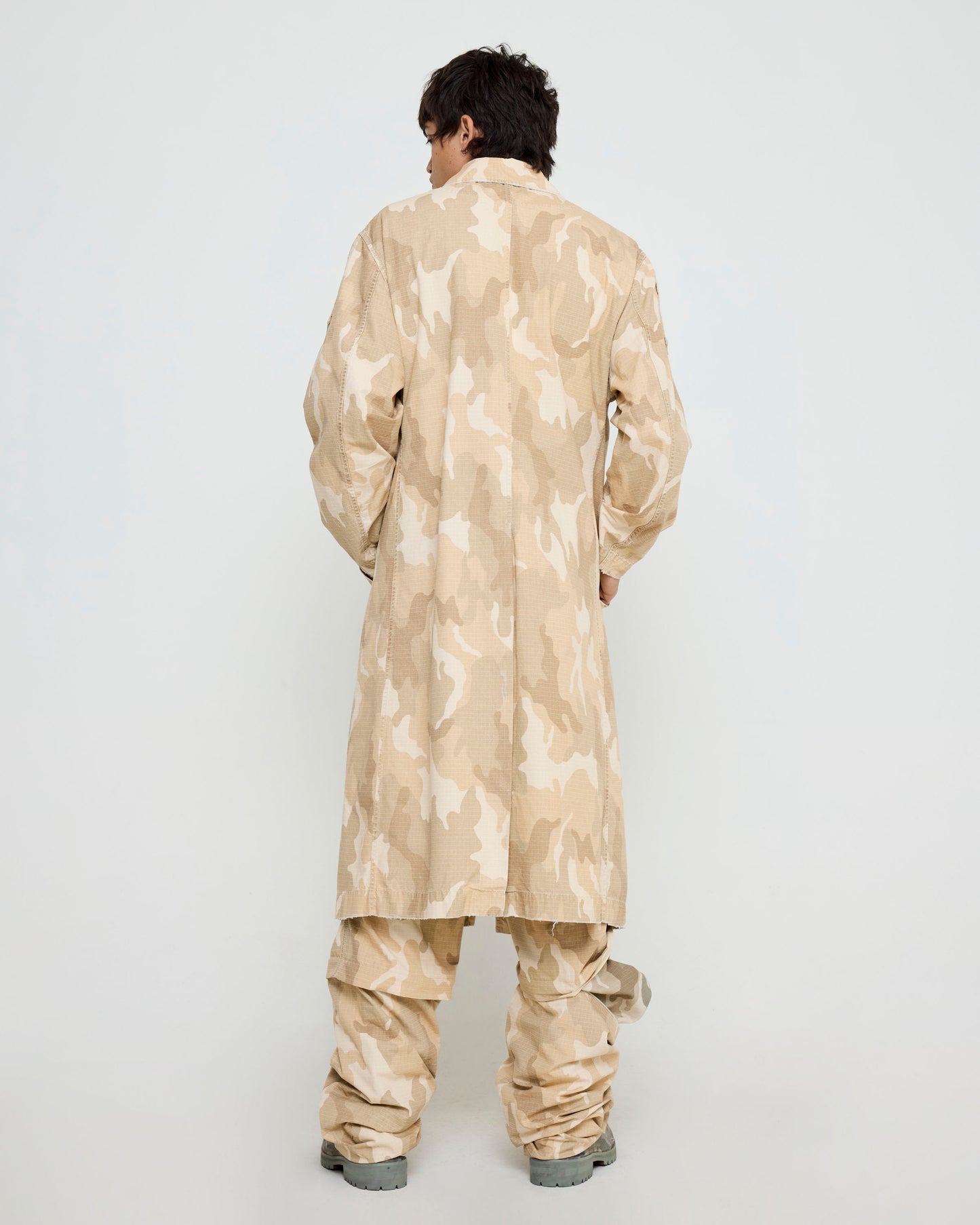 Clean Trench Reversible Sand Camo Stone Washed