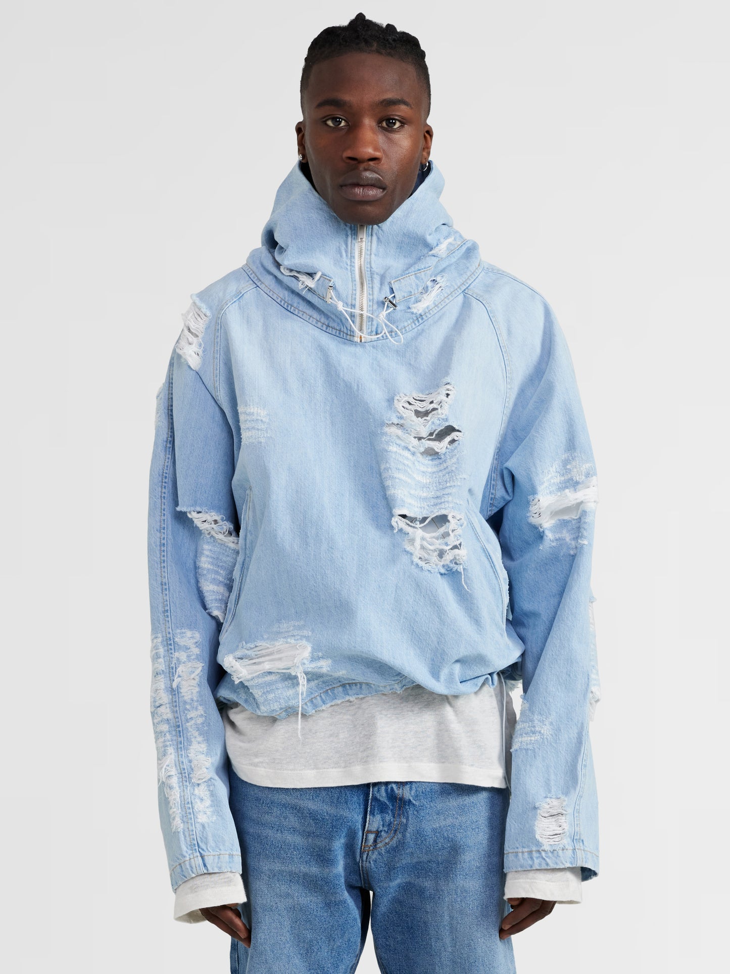 DISTRESSED DENIM JACKET