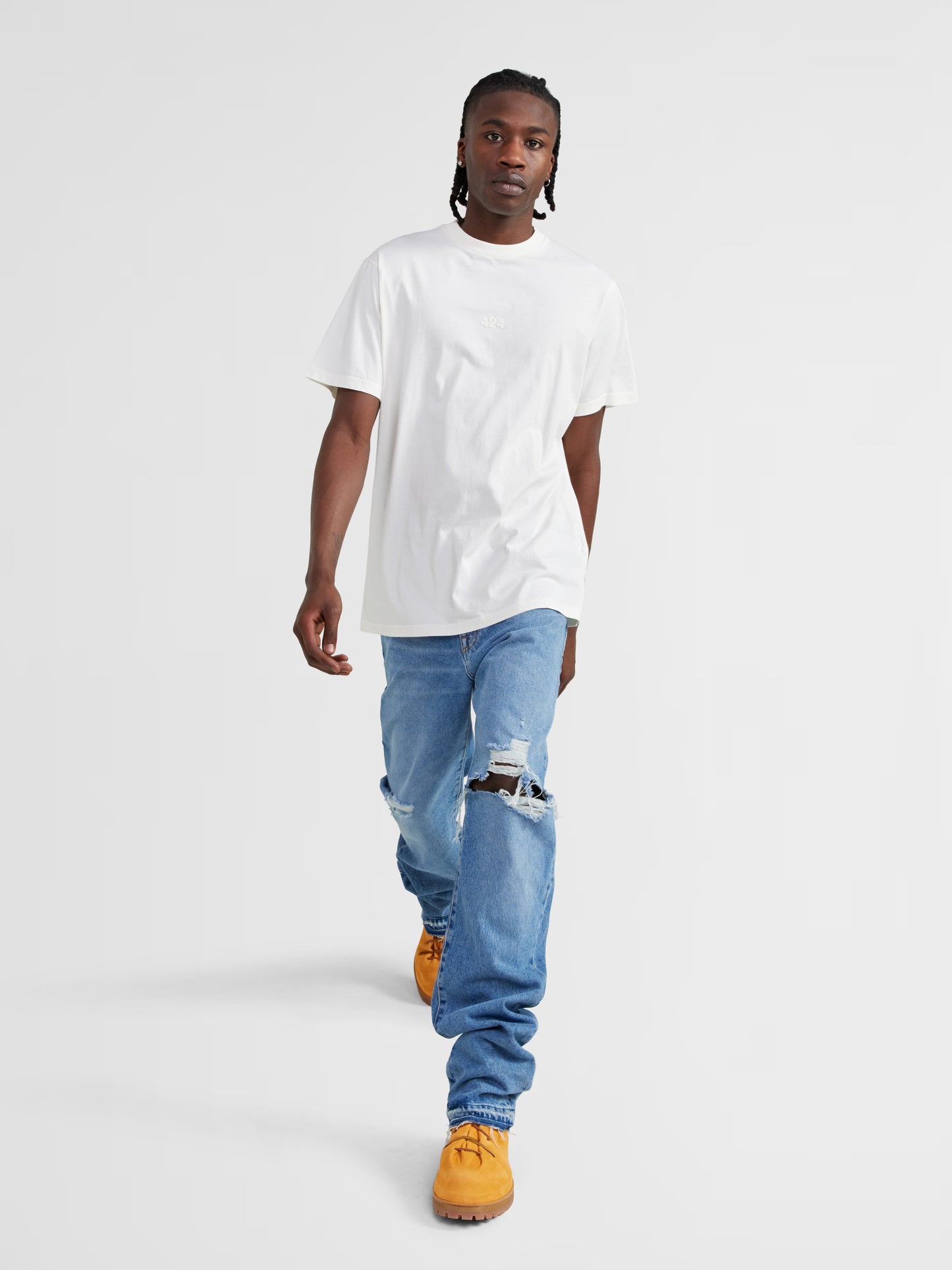 WHITE LOGO TEE