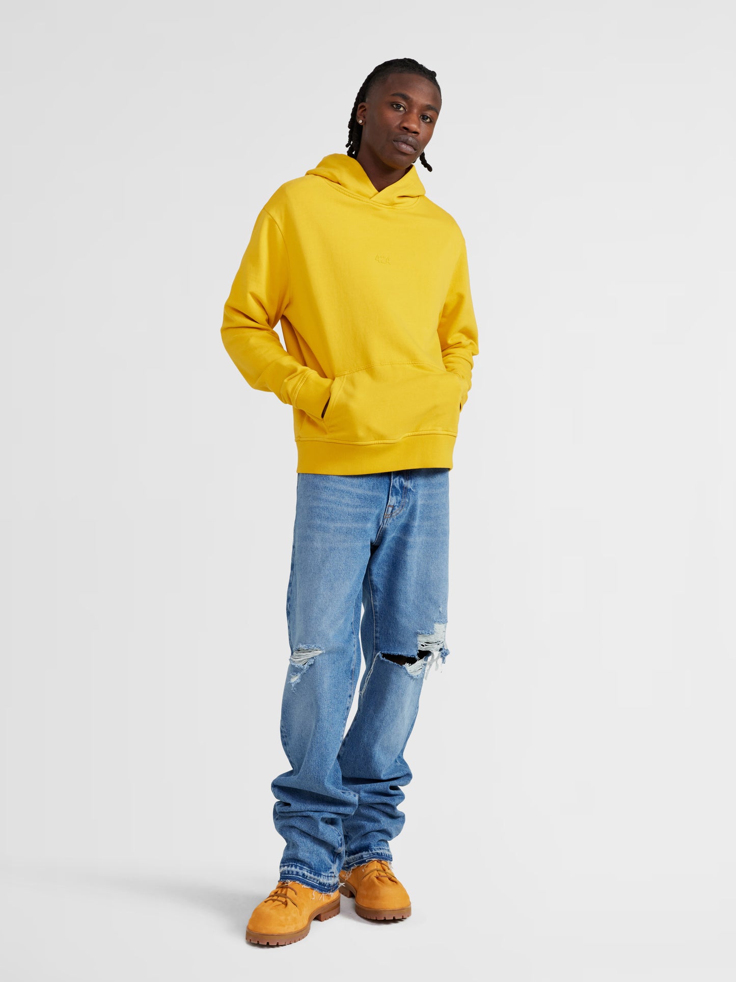 VARSITY YELLOW HOODIE