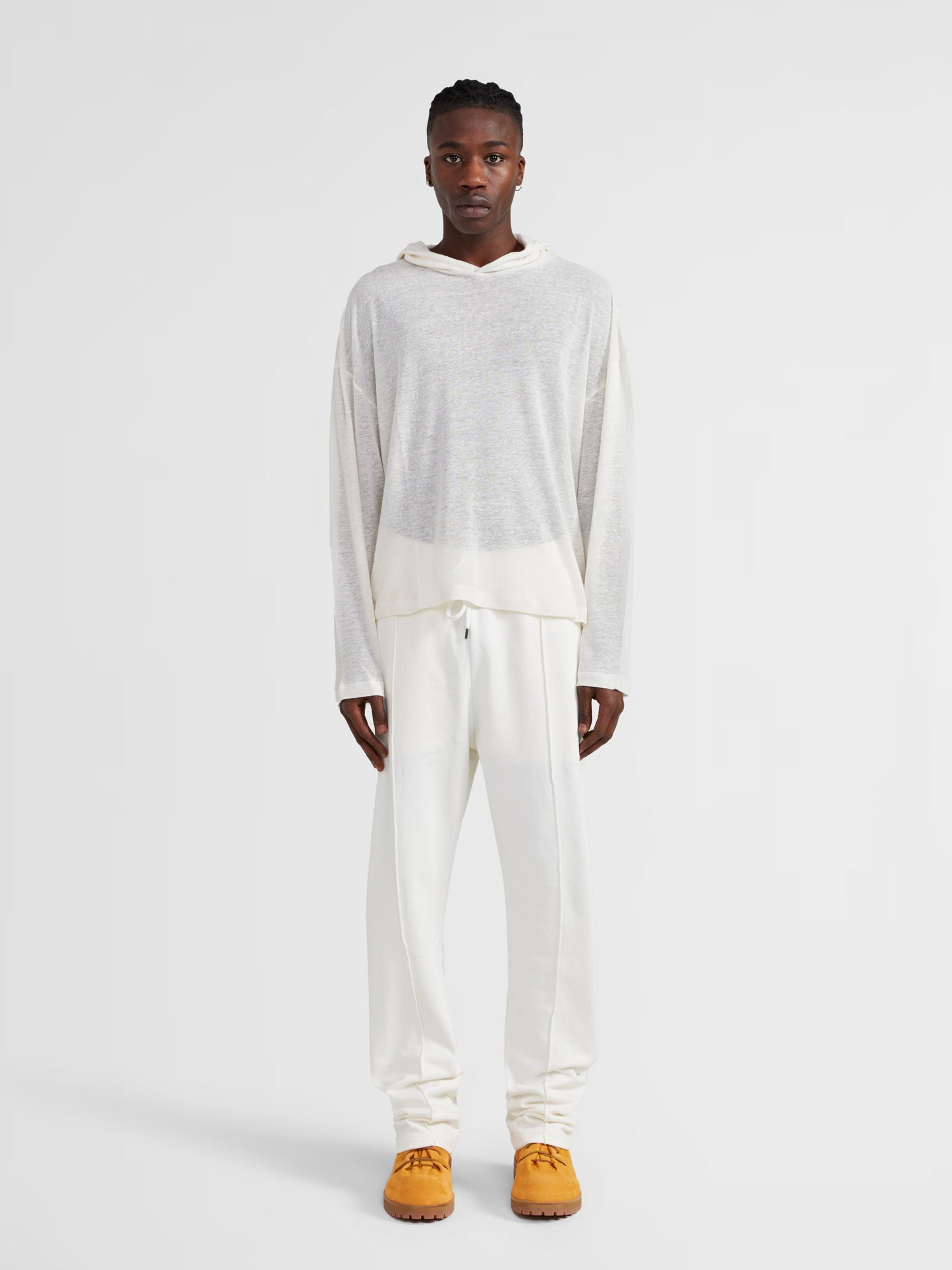 WHITE HOOD LONG SLEEVE