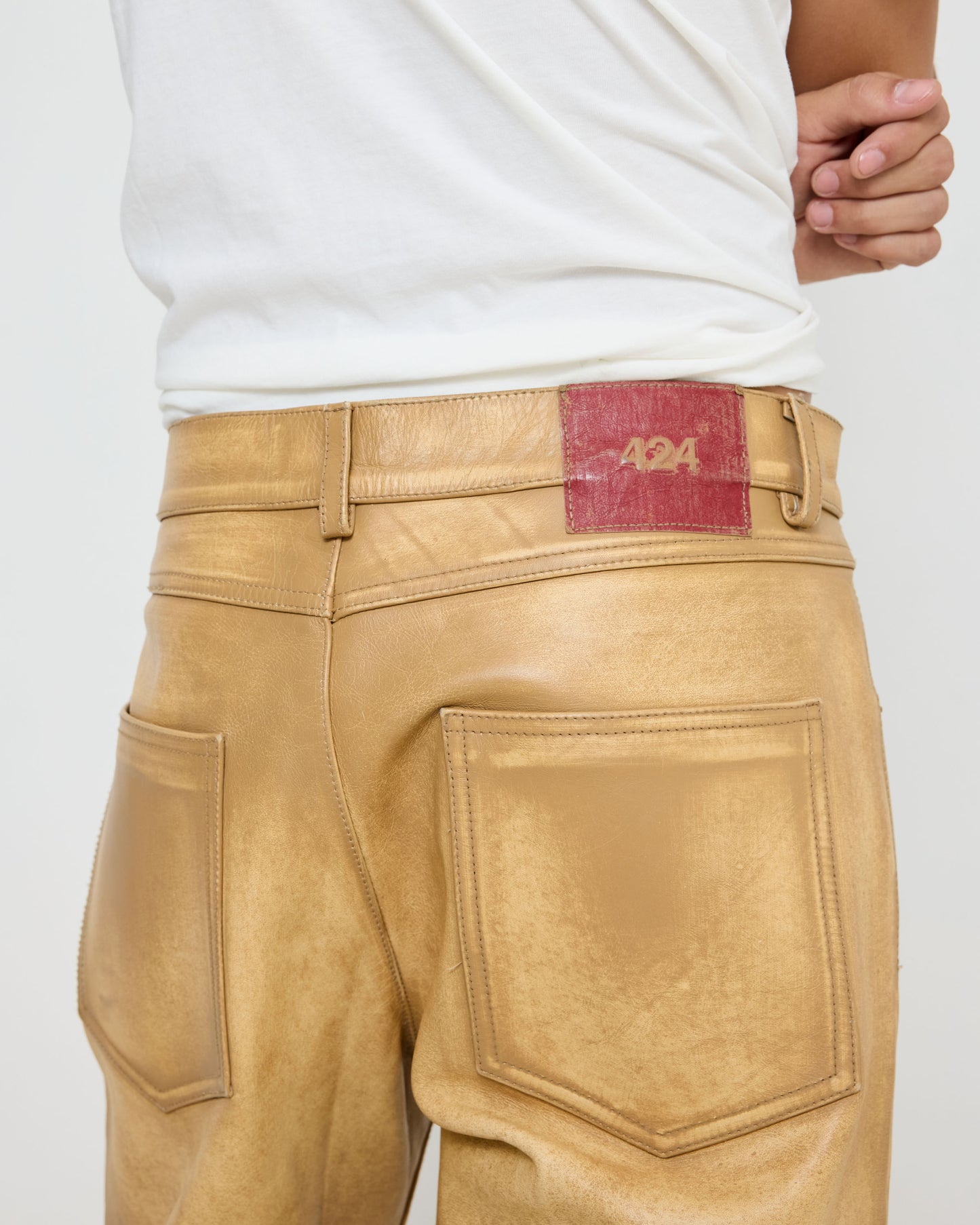 424 Leather Fivepocket Ocra