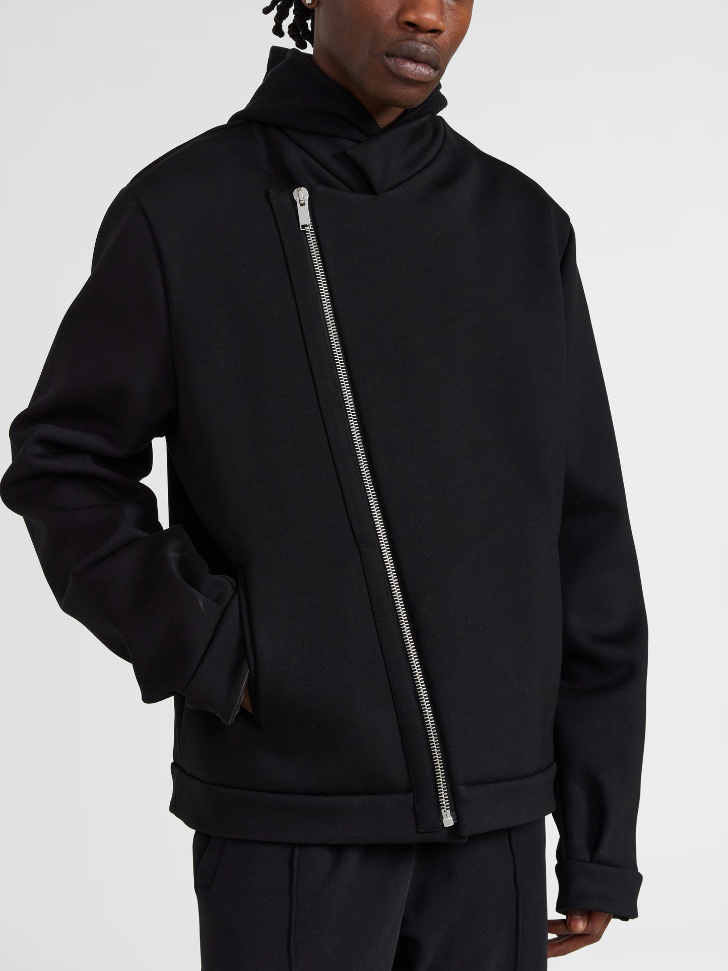 BLACK ZIP JACKET