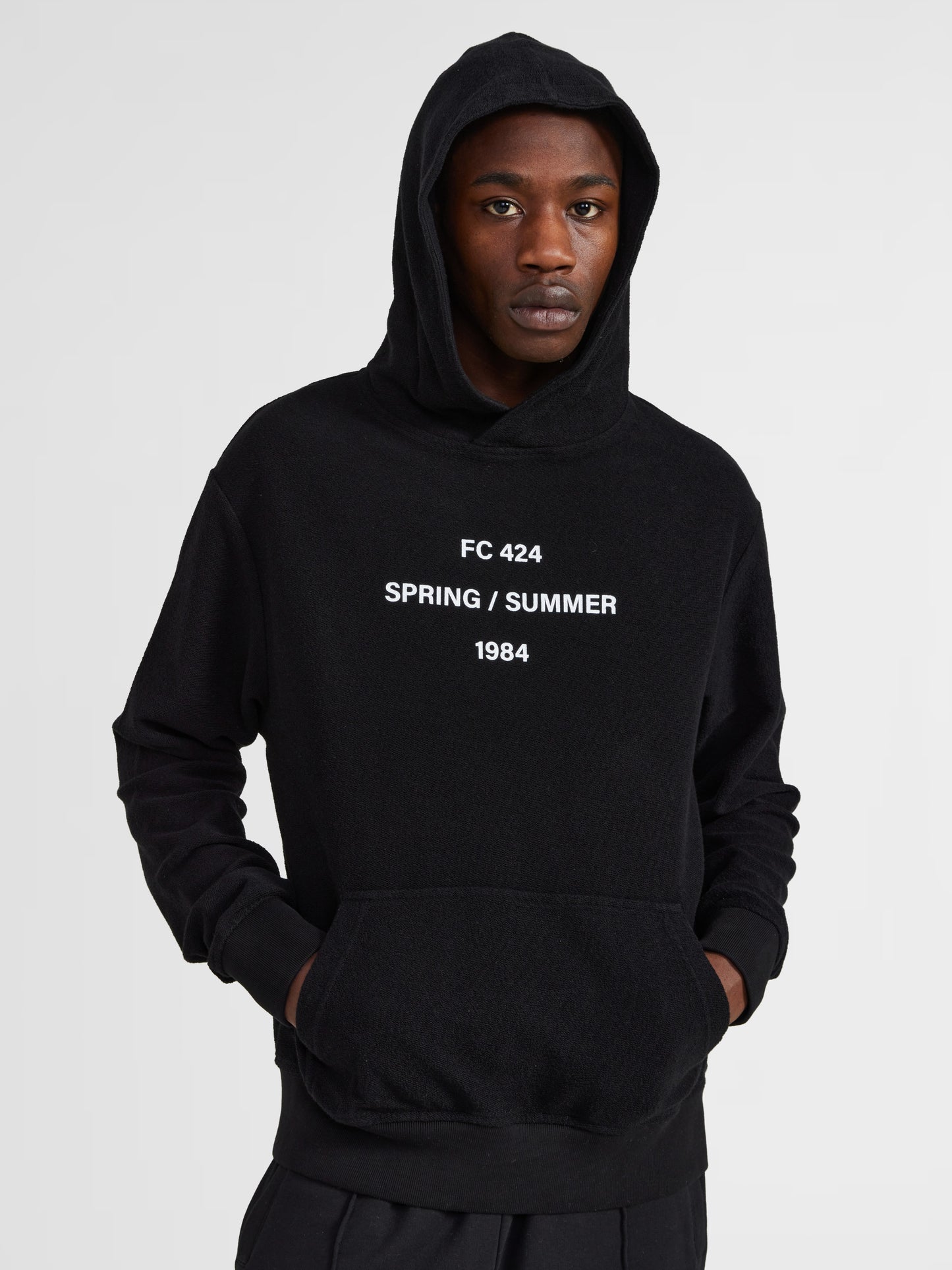 BLACK GRAPHIC HOODIE