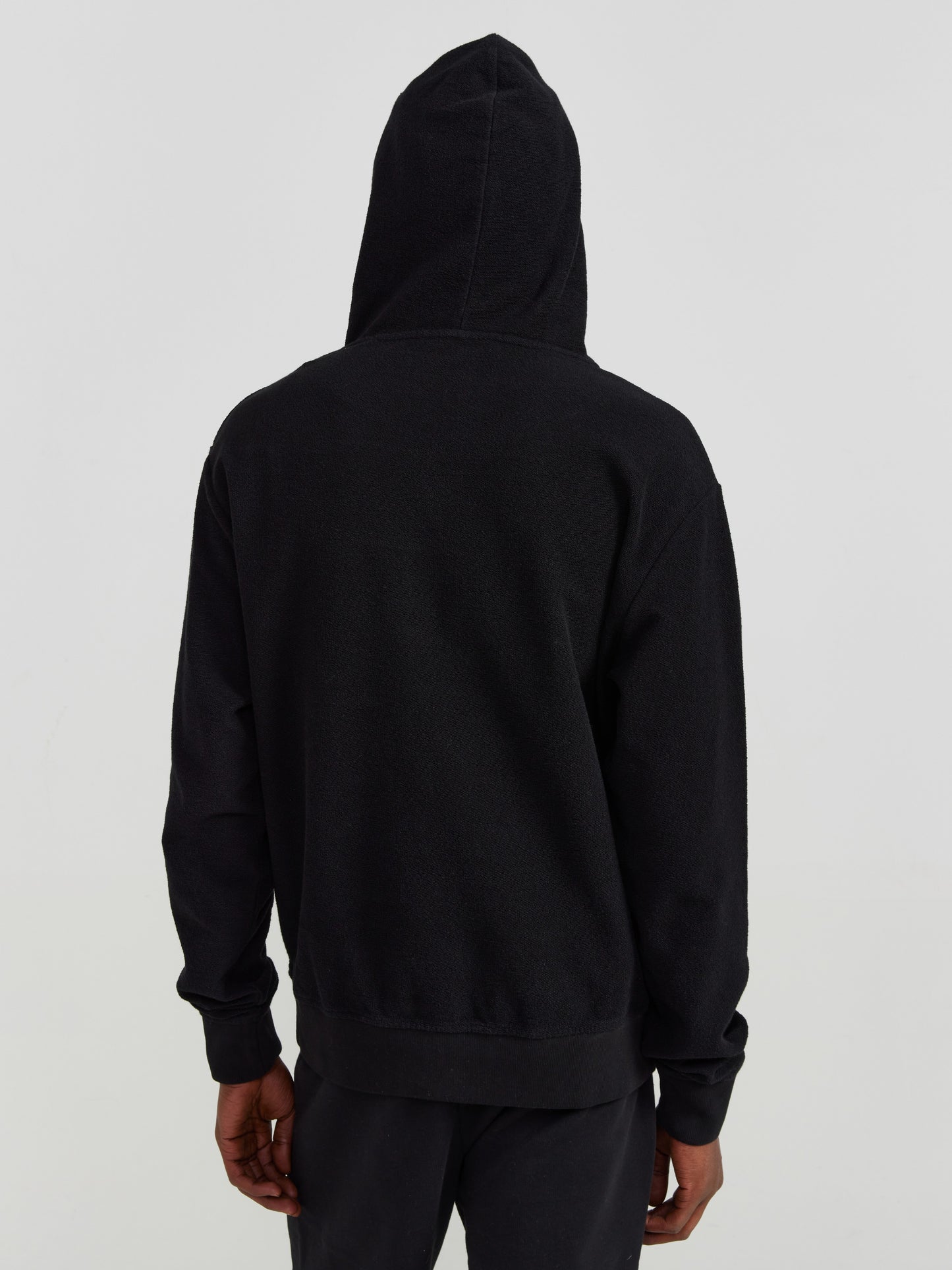 BLACK GRAPHIC HOODIE