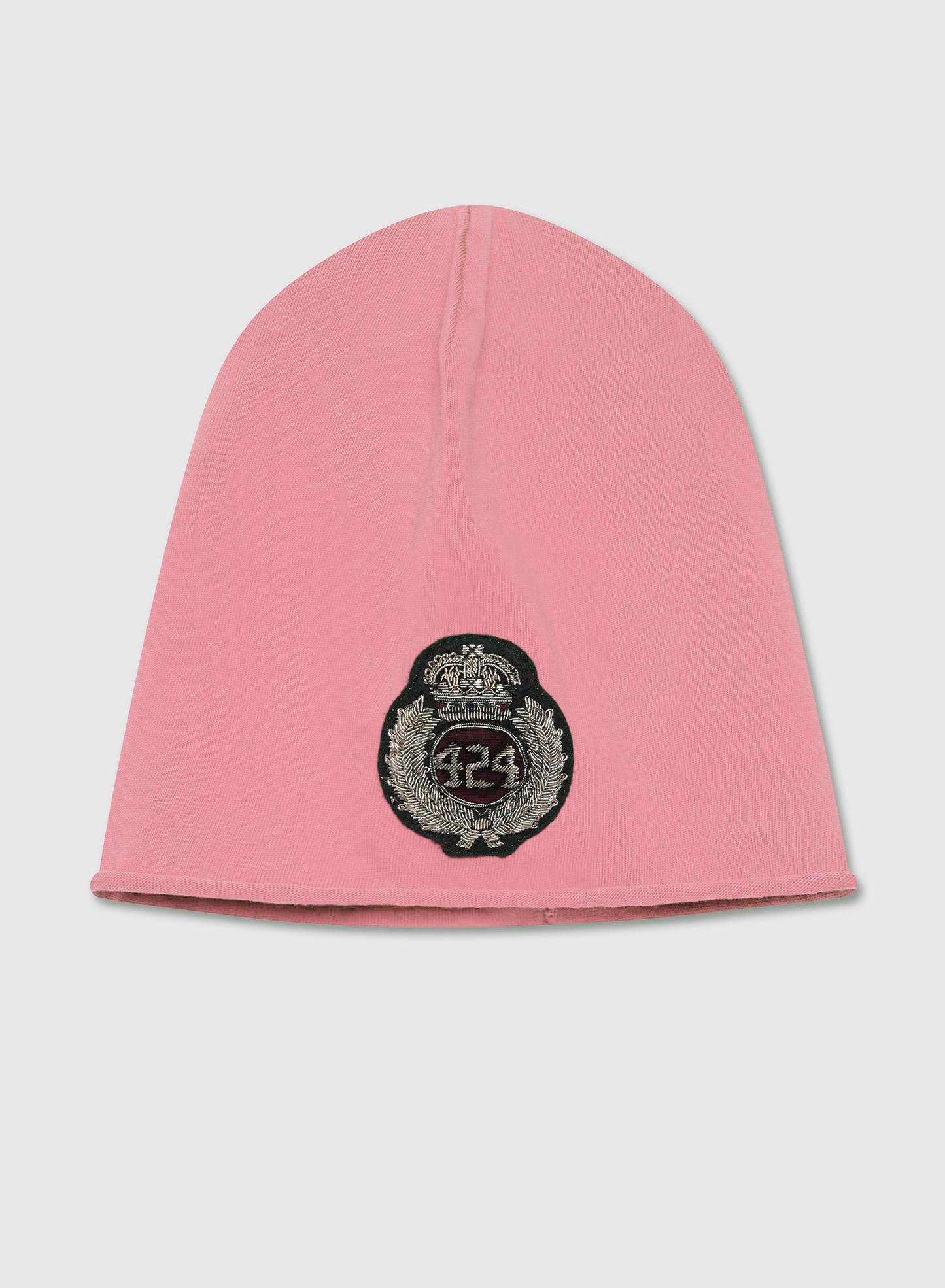 JERSEY BEANIE PATCH VINTAGE PINK