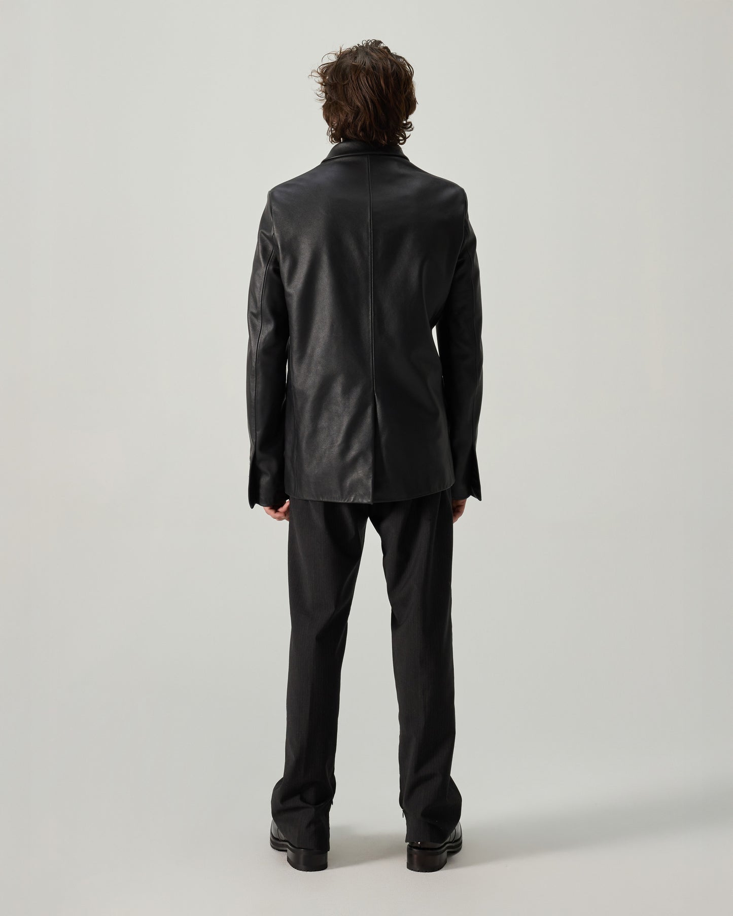 MICK JACKET LEATHER & HEAVY WOOL