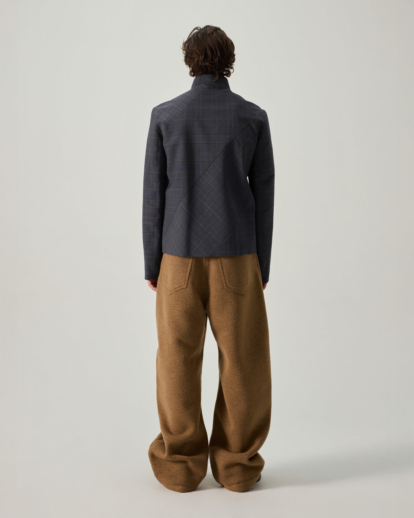 G JACKET GARDEN WOOL IN AVIO CHECK