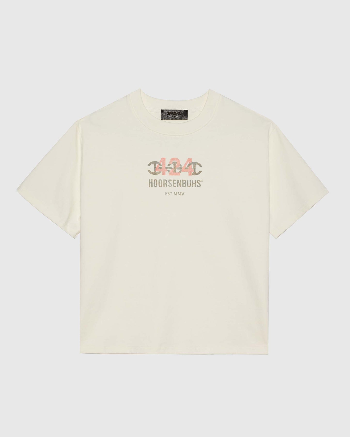 LIGHTWEIGHT CROPPED TEE IN SALT WHITE