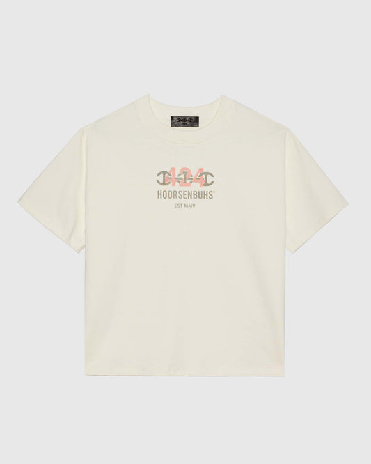 LIGHTWEIGHT CROPPED TEE IN SALT WHITE