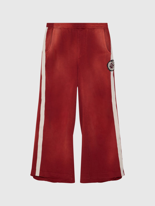 CREST TRACK PANT JERSEY IN VINTAGE RED