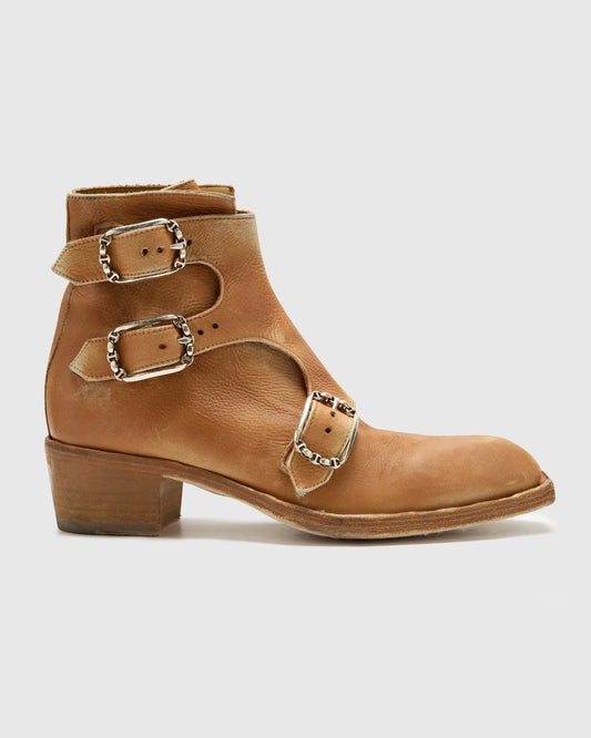 MONKSTRAP BOOTS IN COGNAC