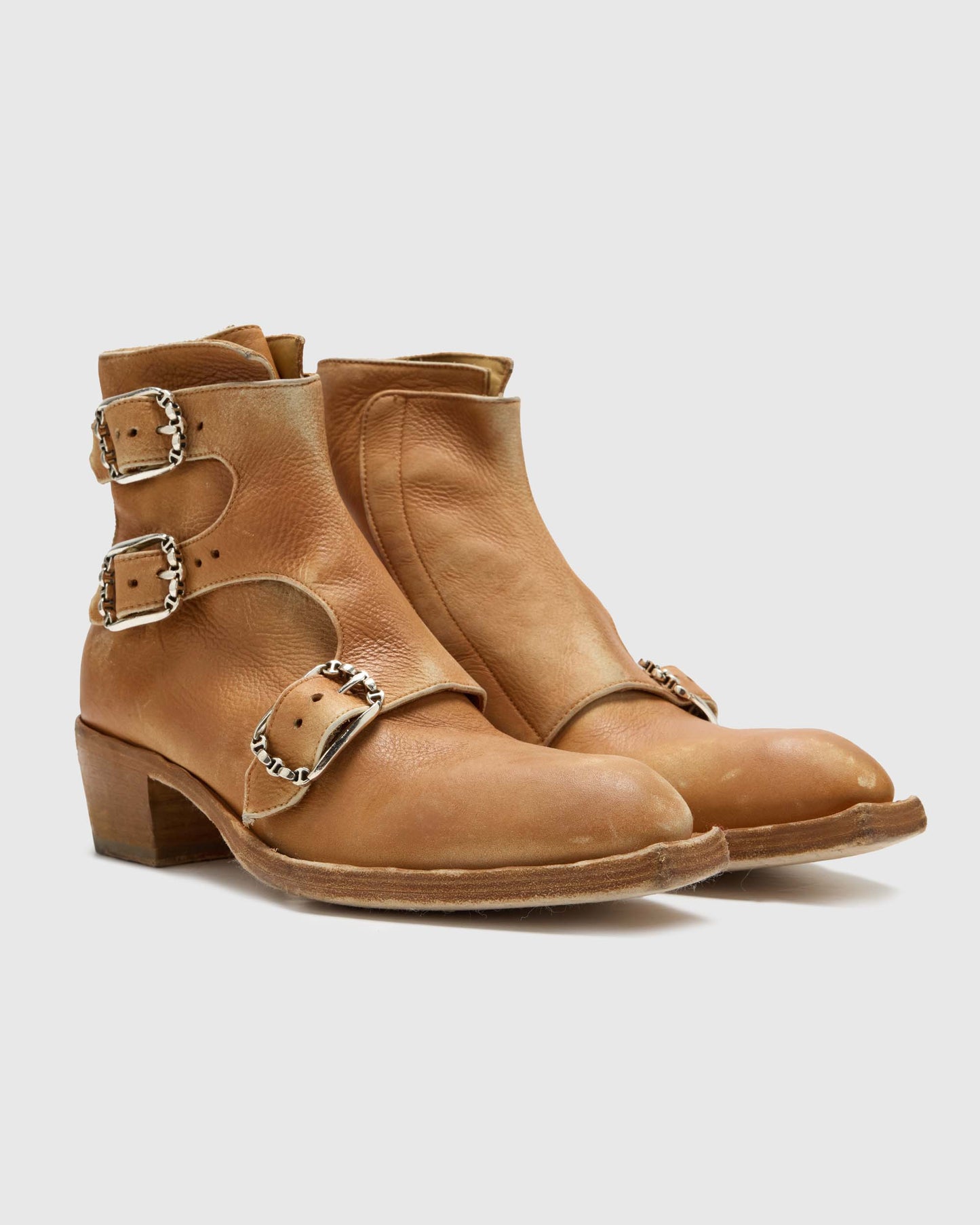 MONKSTRAP BOOTS IN COGNAC