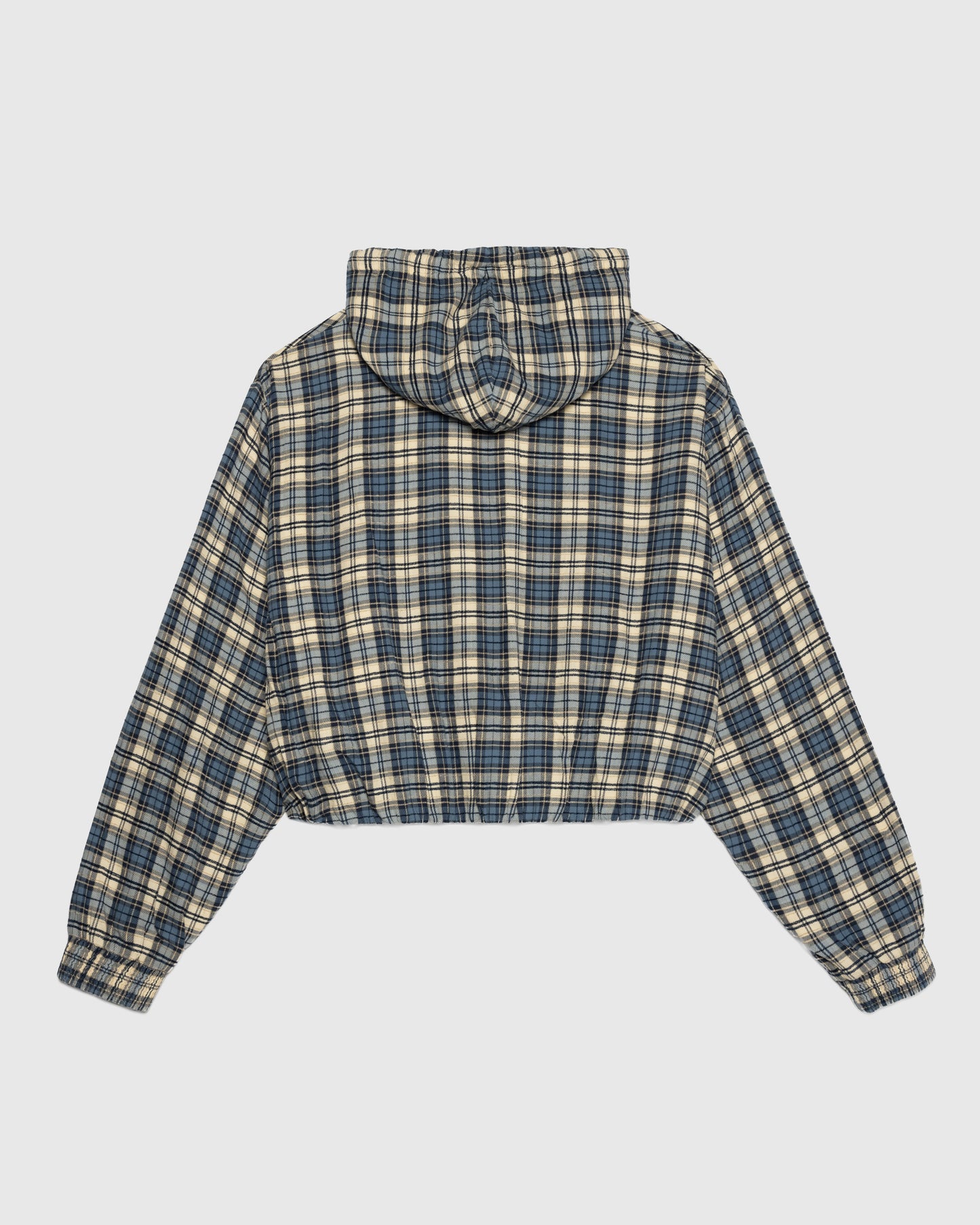WRAPPED HOODIE EMBROIDERED FLANNEL IN SAND