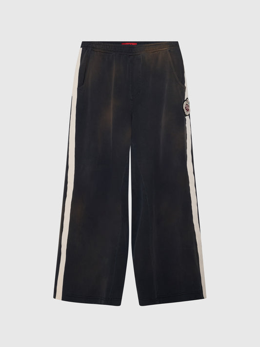 CREST TRACK PANT JERSEY IN VINTAGE BLACK