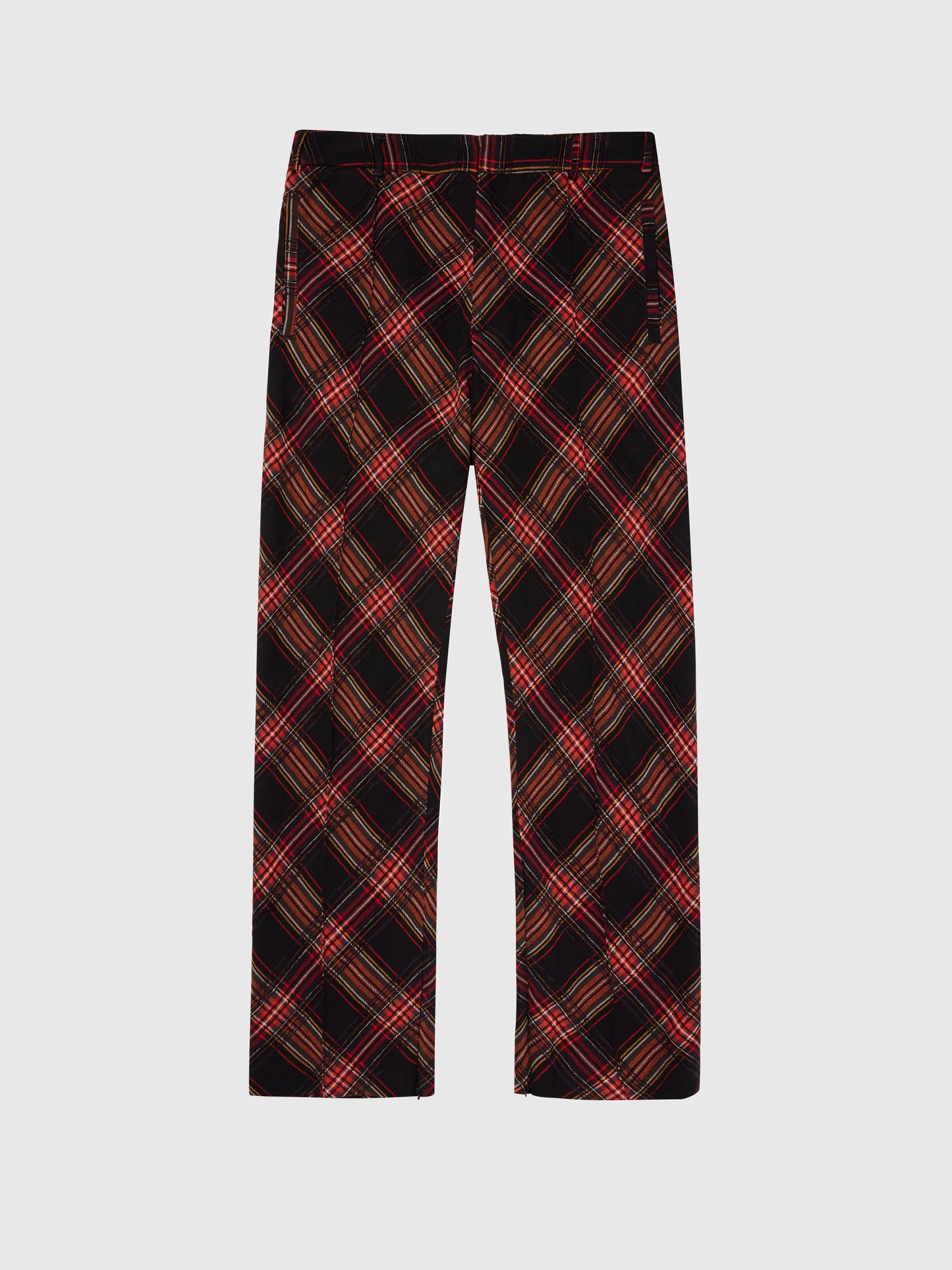 RED AND BLACK CHECKERED TROUSERS