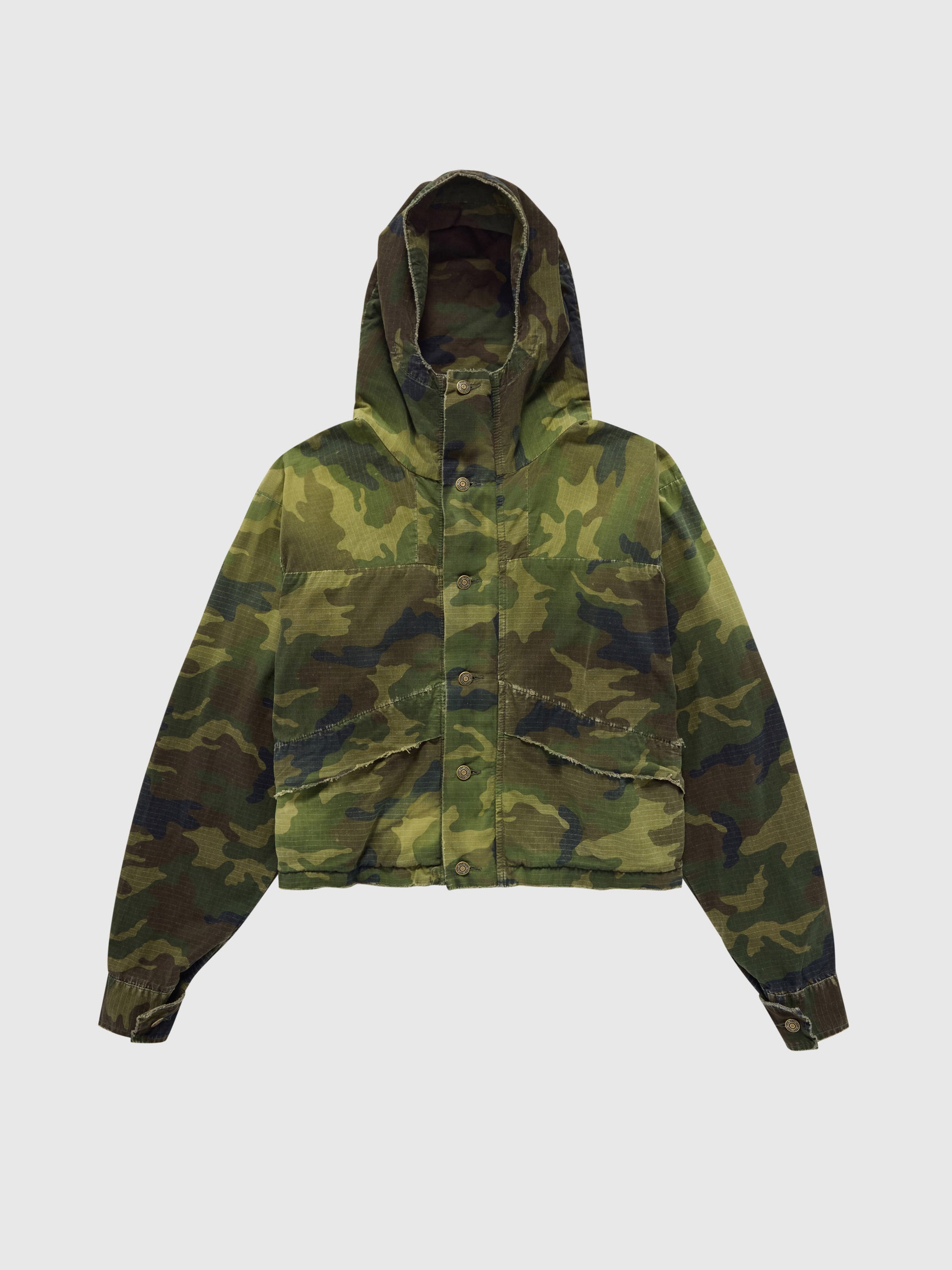 Camouflage Coat Camo Cropped Jacket 424 Cropped Parka Green Camo