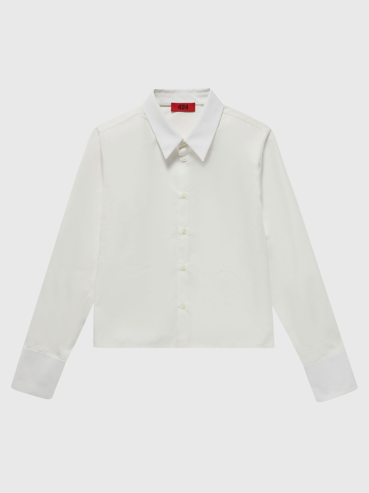 Cropped Shirt in White
