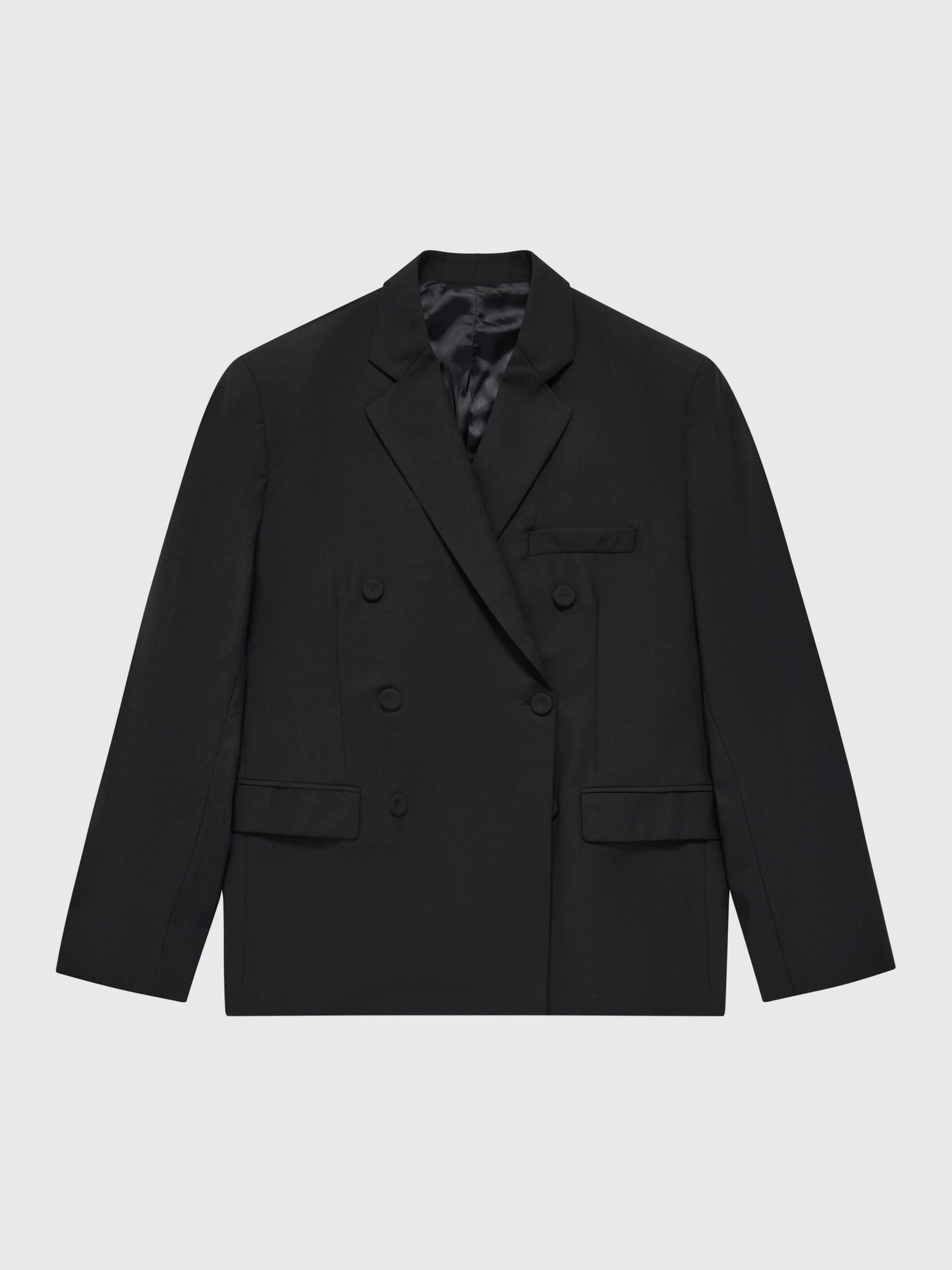 Doubled-Breasted Jacket in Black
