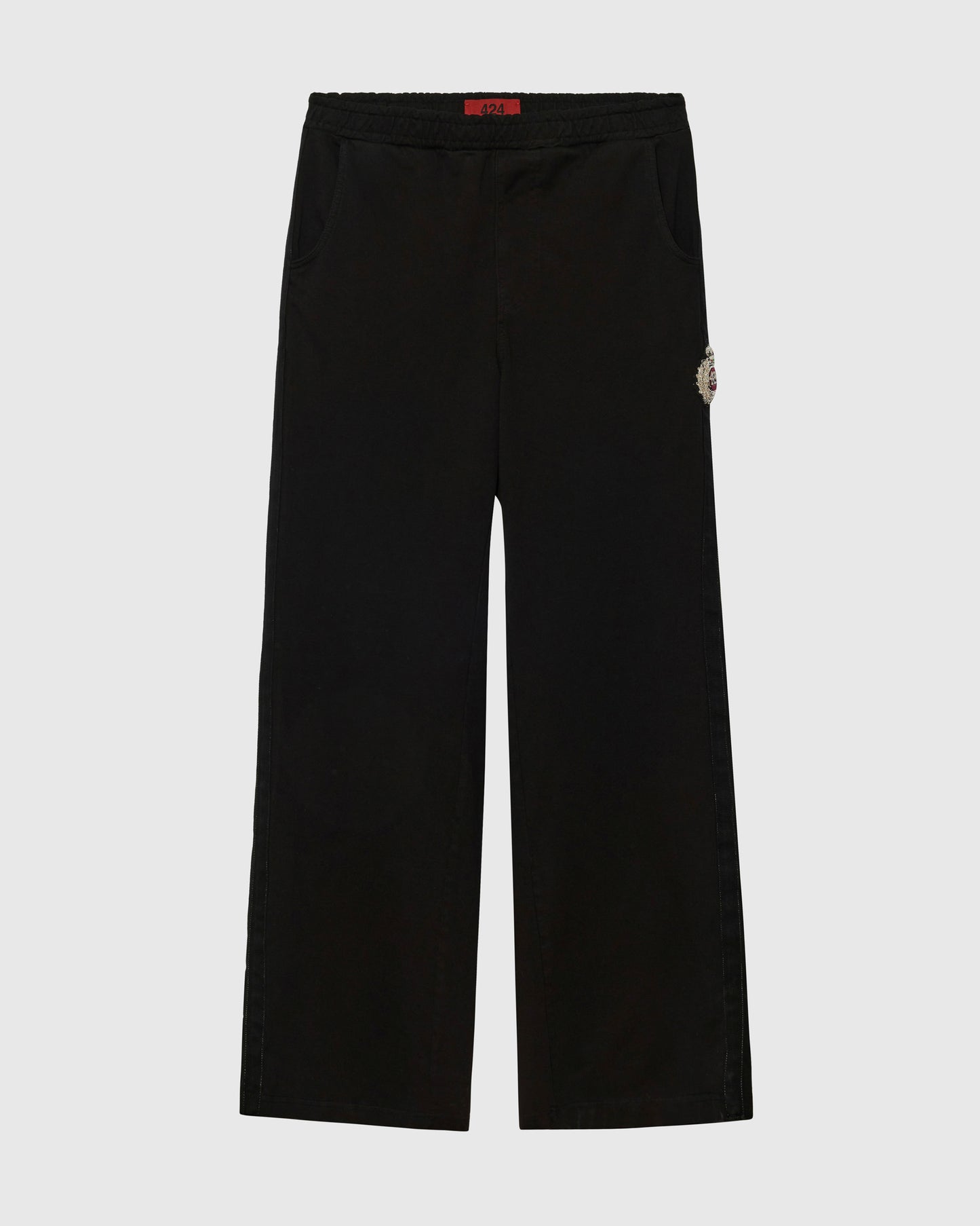 CREST SWEATPANT - BLACK/BLACK