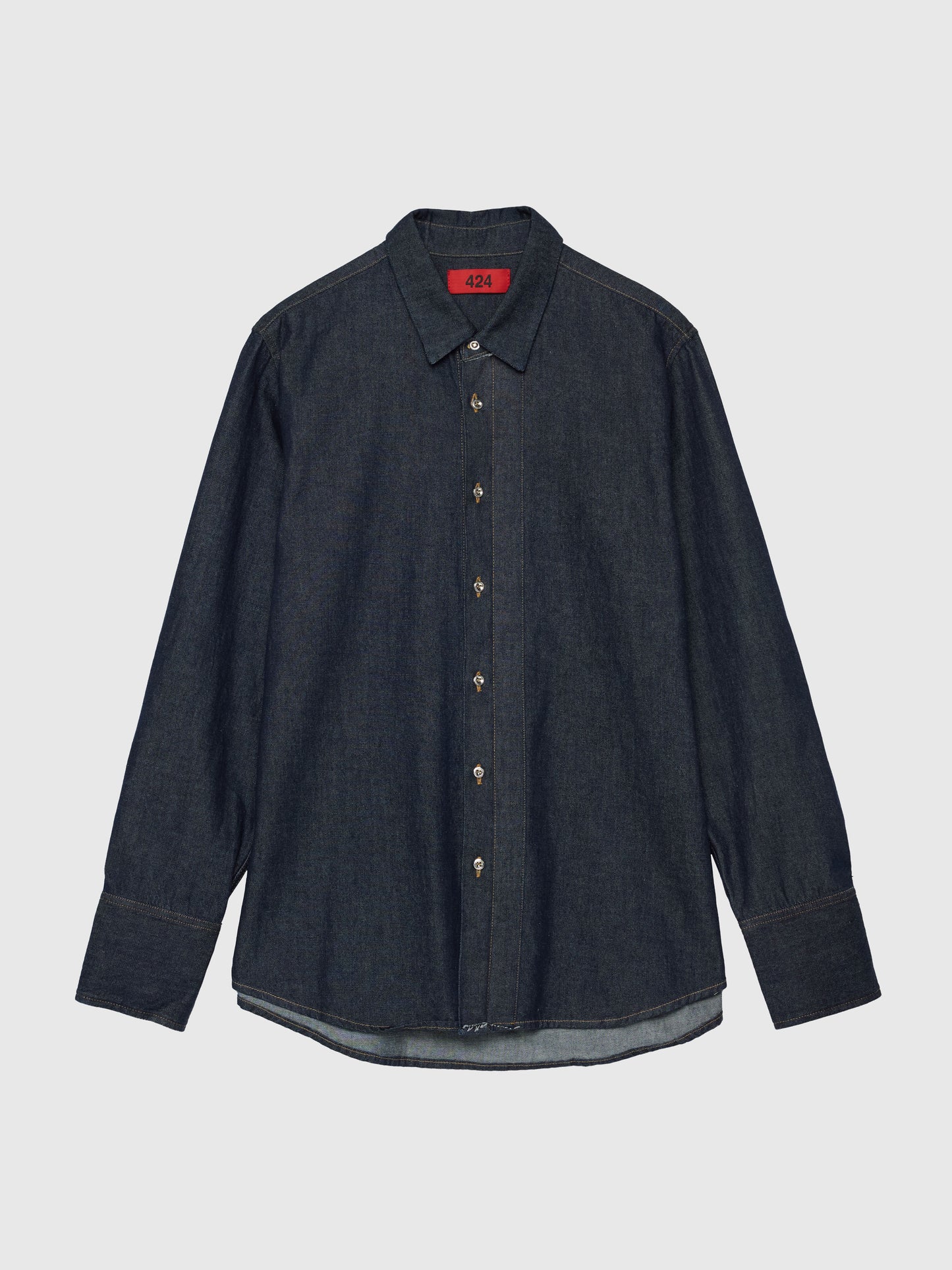 424 REGULAR SHIRT CHAMBRAY INDIGO