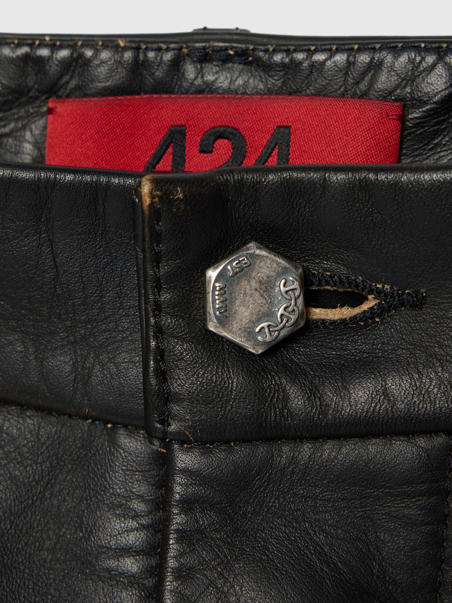 424 WORK PANT IN CARAMEL BLACK