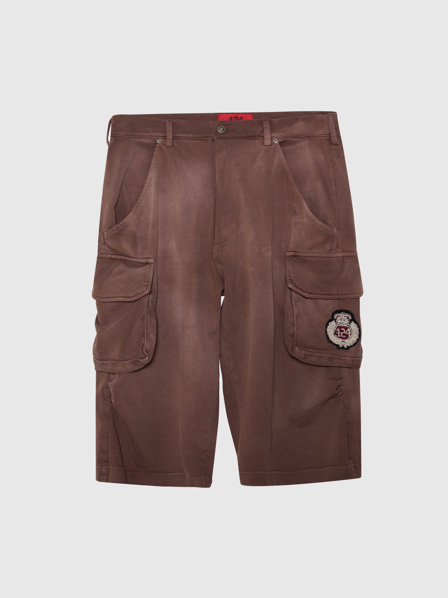 CREST CARGO BERMUDA JERSEY IN VINTAGE BROWN
