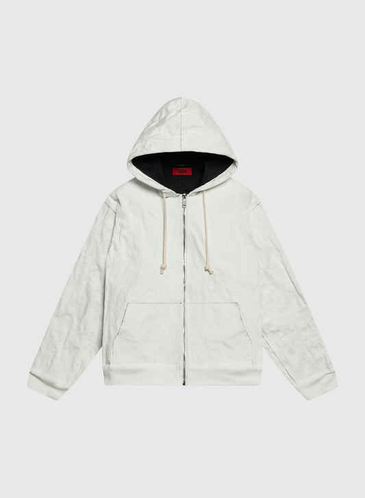 MOLDED WRAPPED HOODIE SALT WHITE