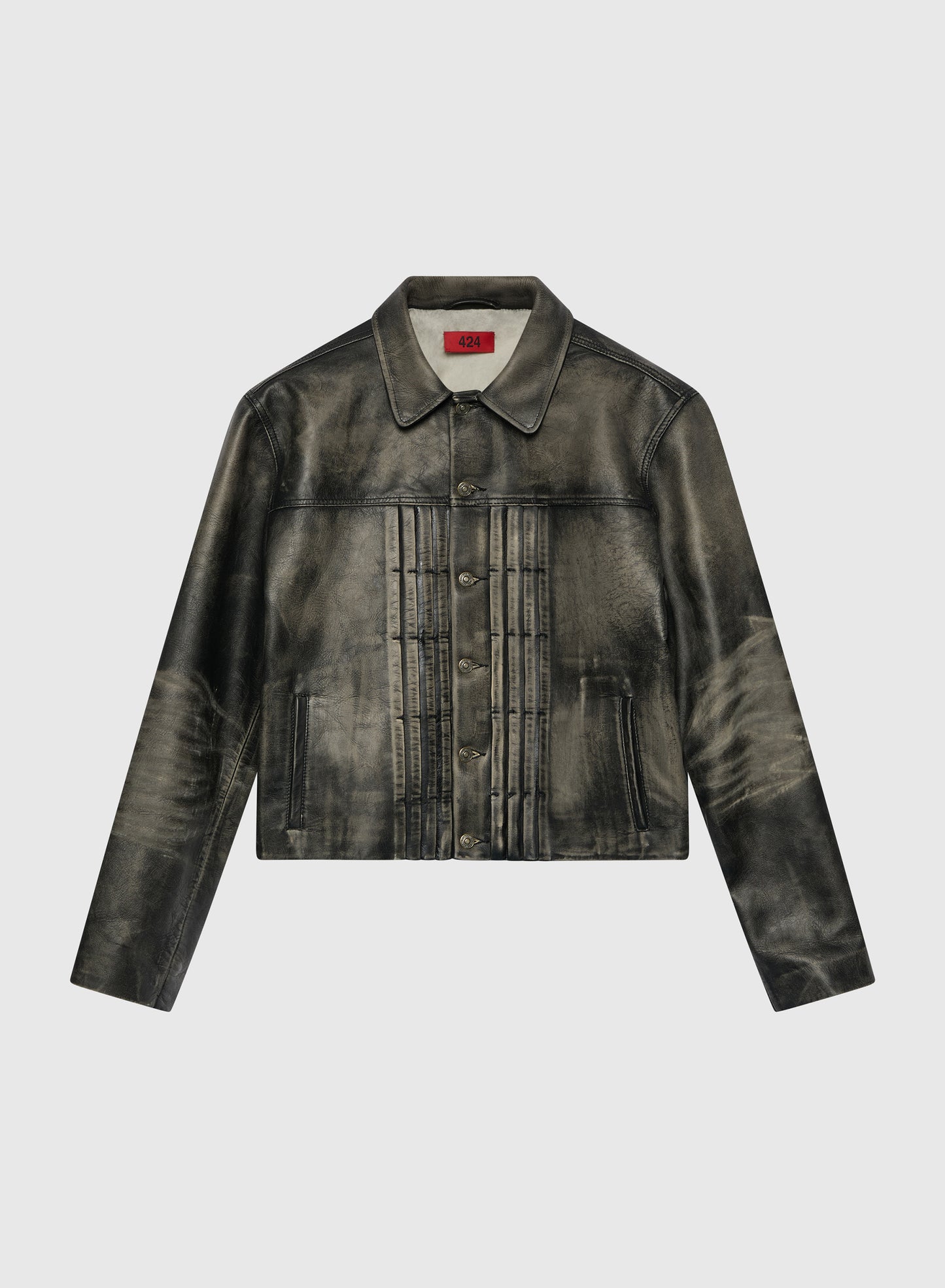 Leather Trucker Black