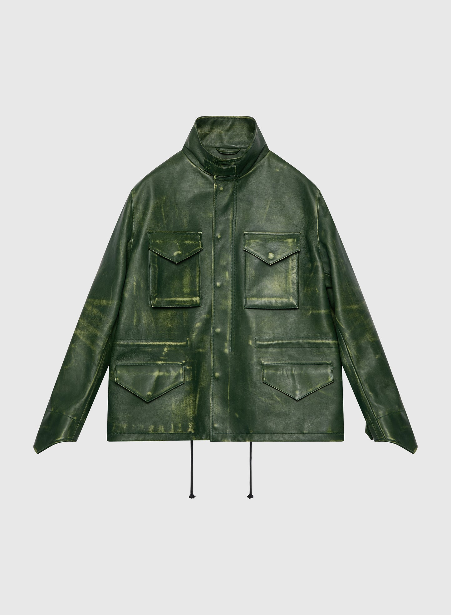 424 Leather M65 Forest Green