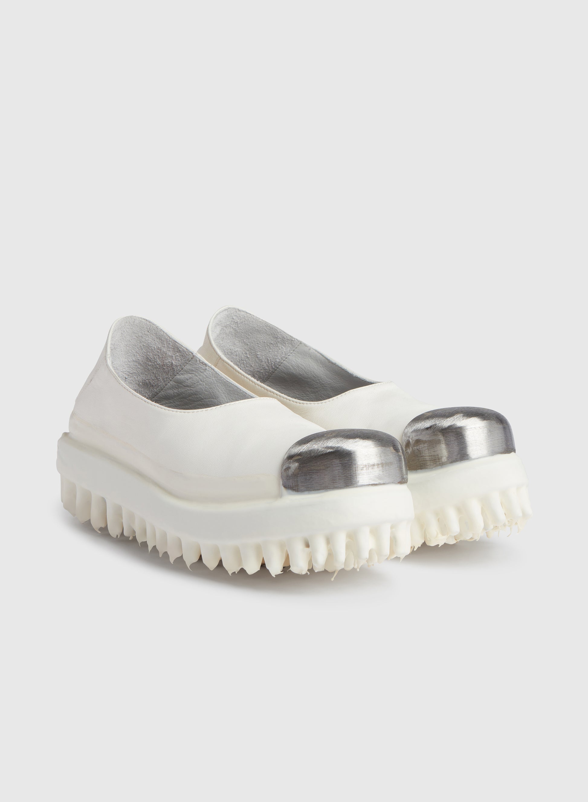Miner Leather Slip On White