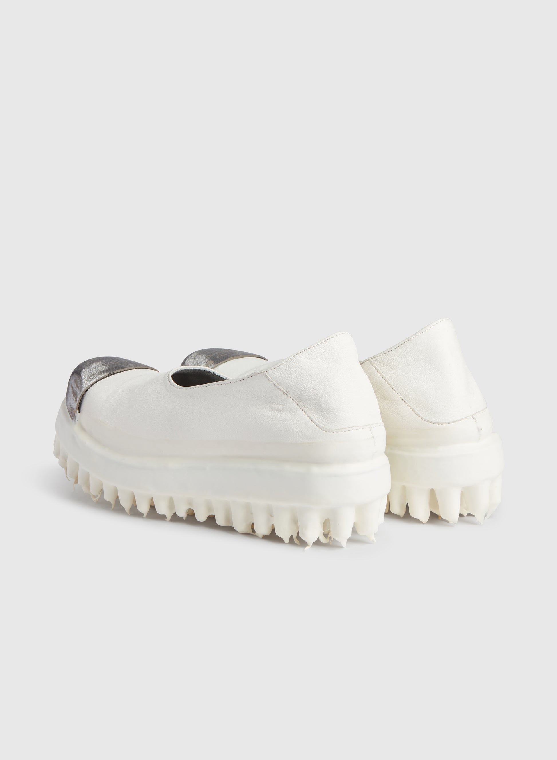 Miner Leather Slip On White