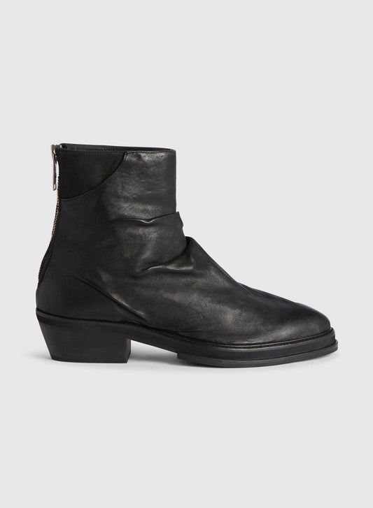 Leather Cowboy Boot Black