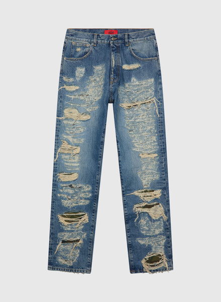 ★ POSZER★ Loose fit denim pants vintage blue 241LFDPT040 23924963_54036020_600.jpg