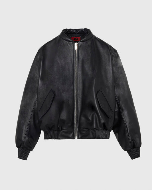 NEW 424 LEATHER BOMBER - NERA