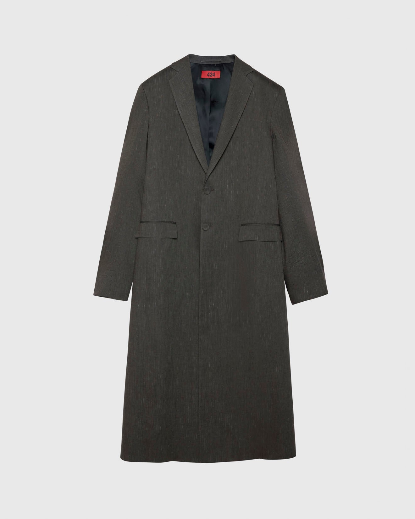 LONG TAILORED COAT - BROWN