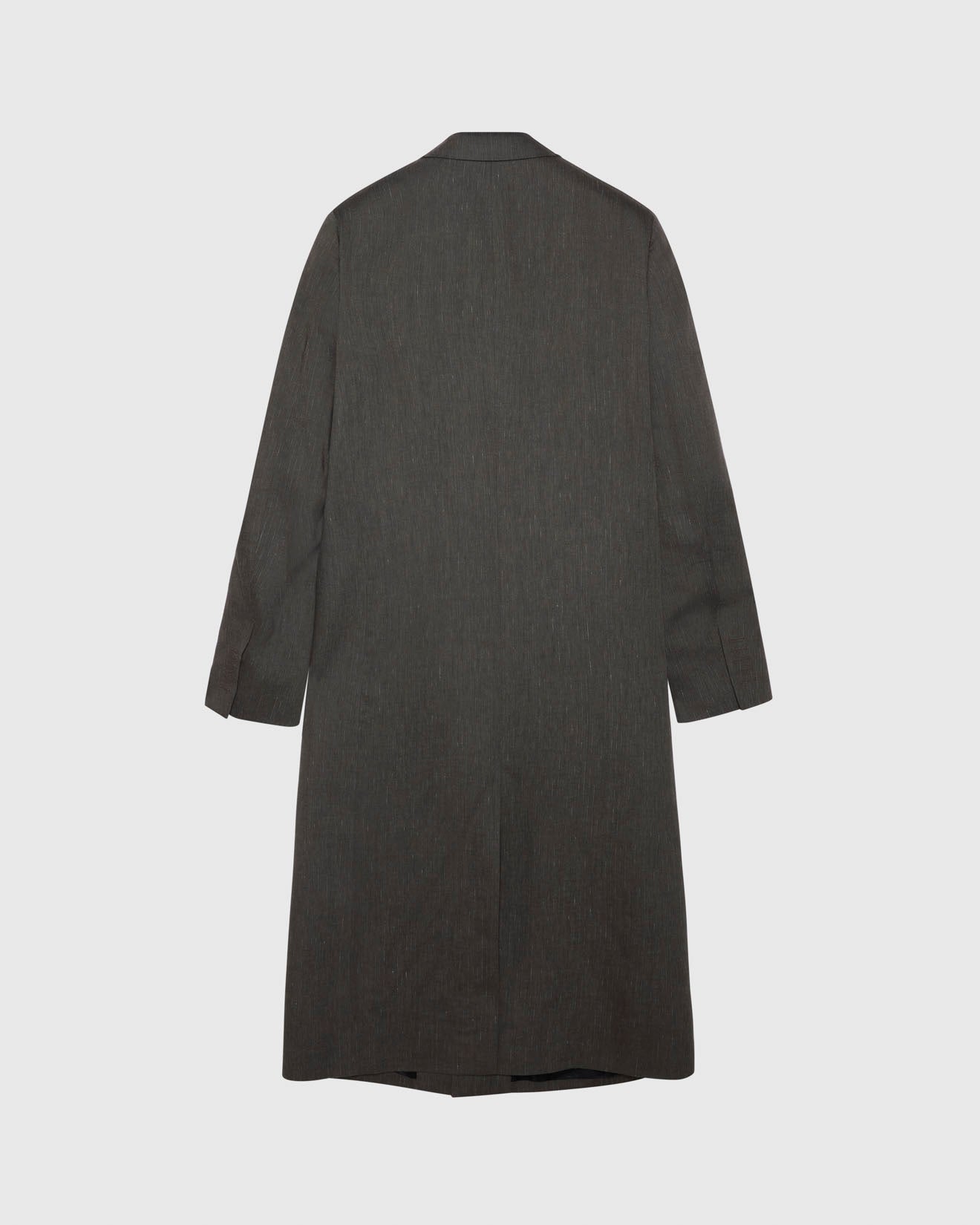 LONG TAILORED COAT - BROWN