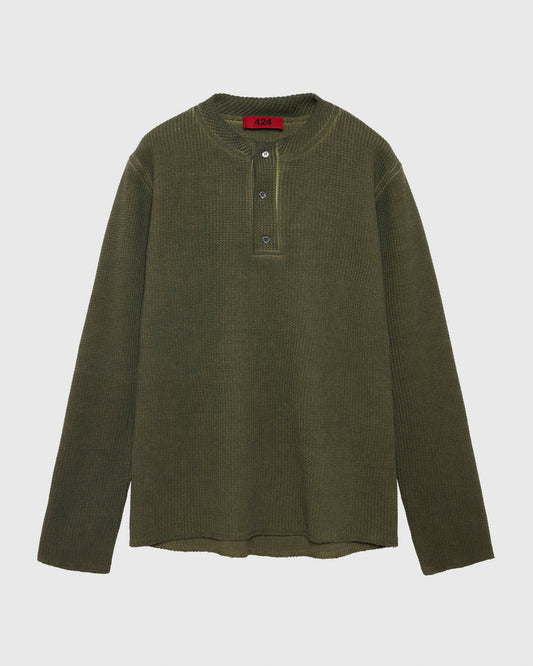 LONG-SLEEVE THERMAL JERSEY - OLIVE GREEN