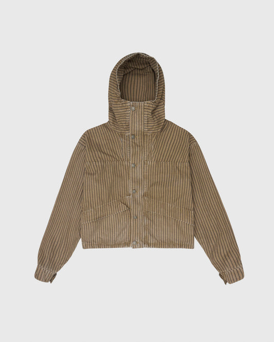 CROPPED PARKA - SAND/BROWN