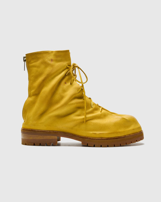 LACED UP BOOT - YELLOW