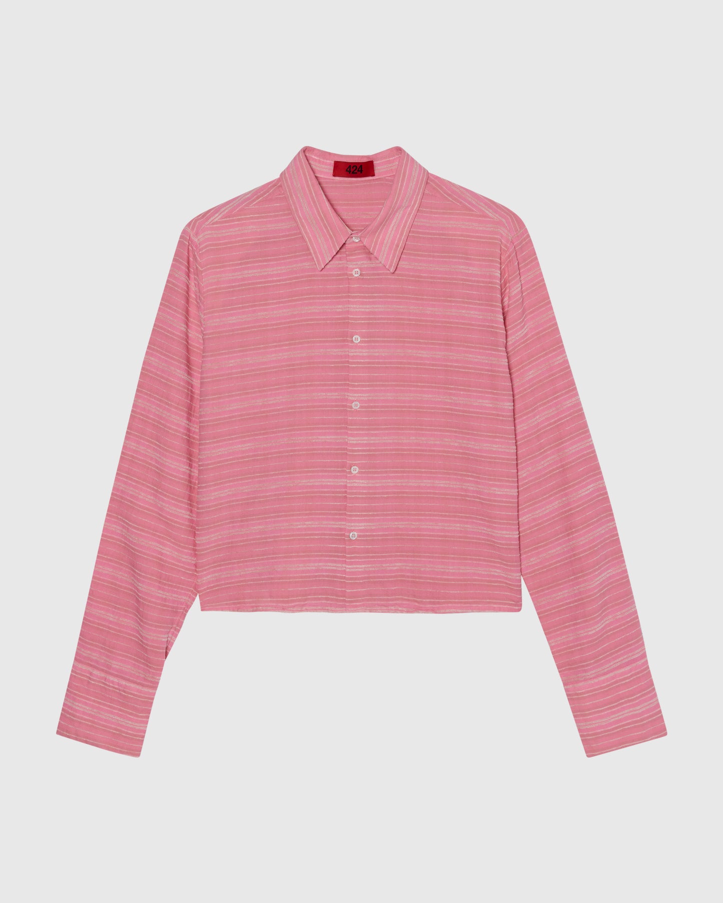 CROPPED FLANNEL - PINK