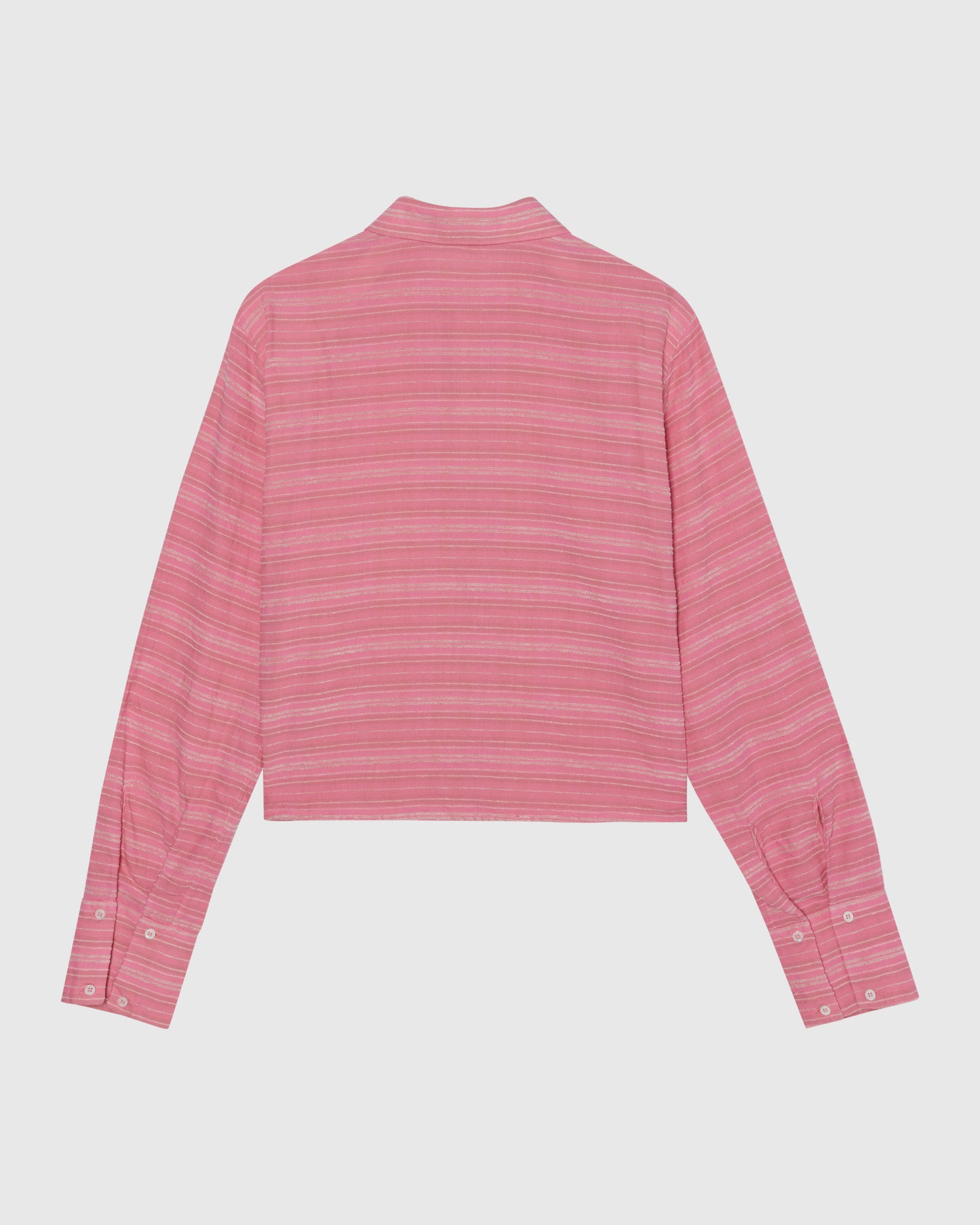 CROPPED FLANNEL - PINK