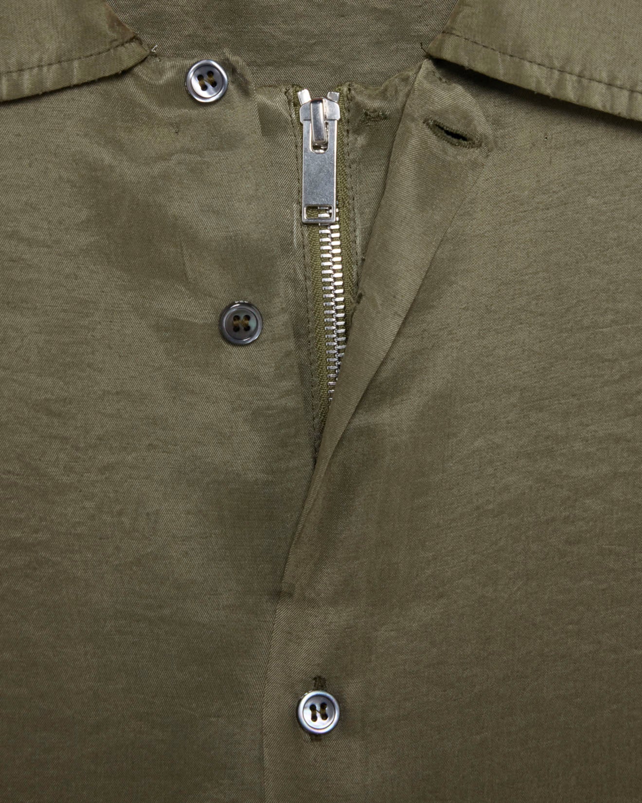 CUPRO SHIRT - OLIVE GREEN