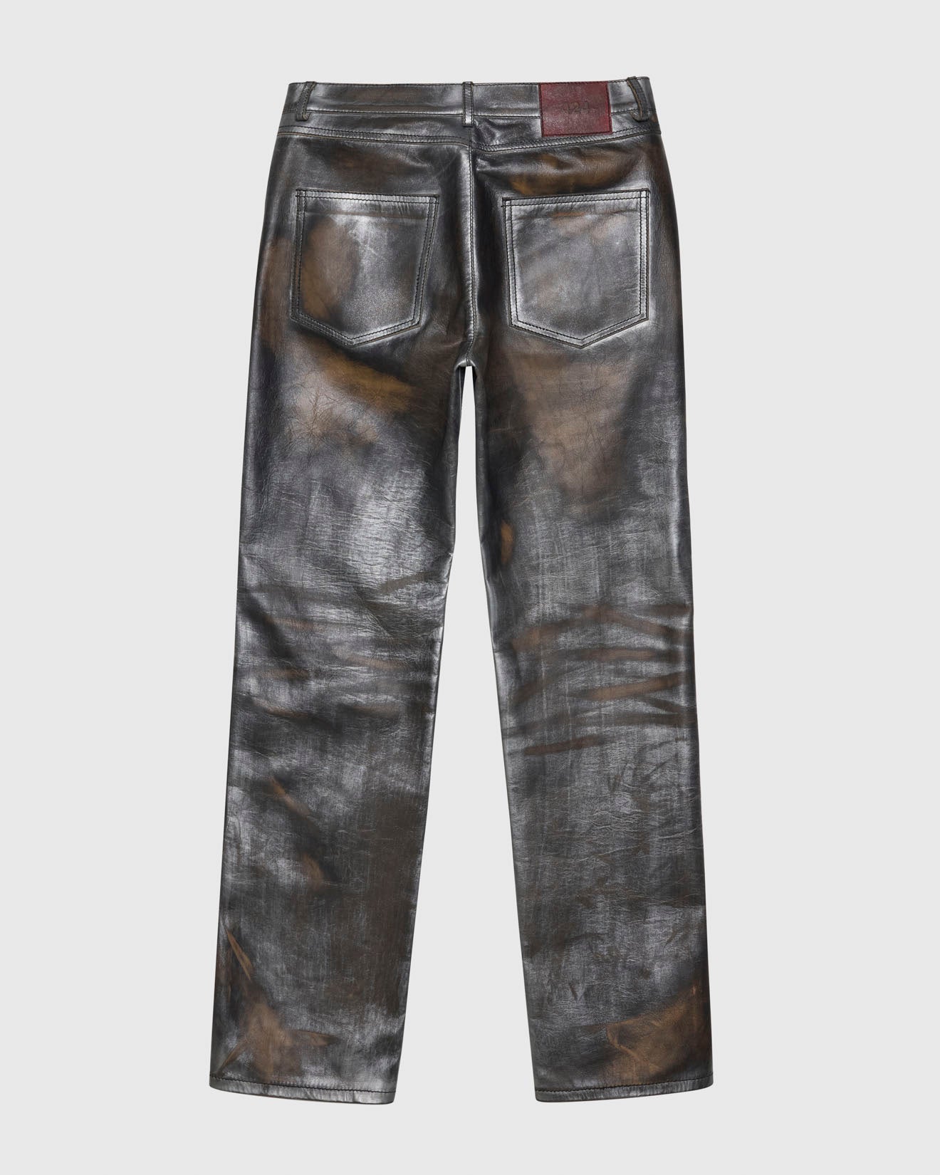 424 LEATHER FIVEPOCKET - SILVER
