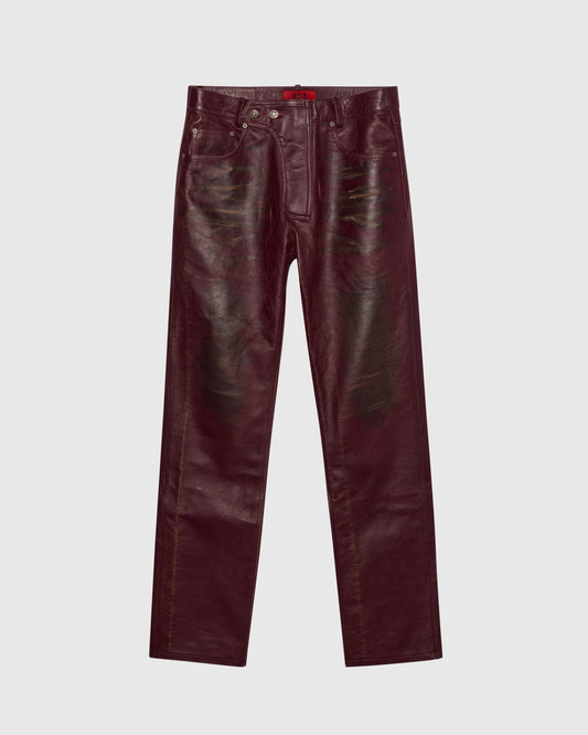 MOTO PANT - PIGEON BLOOD