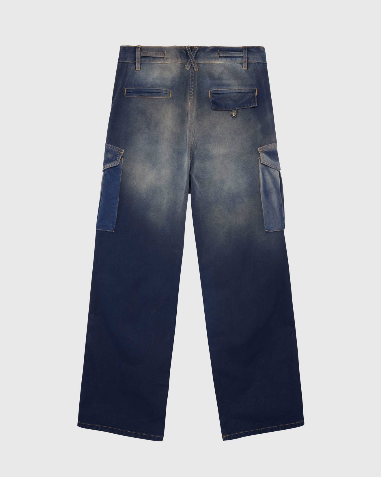CARGO PANTS - INDACO DENIM