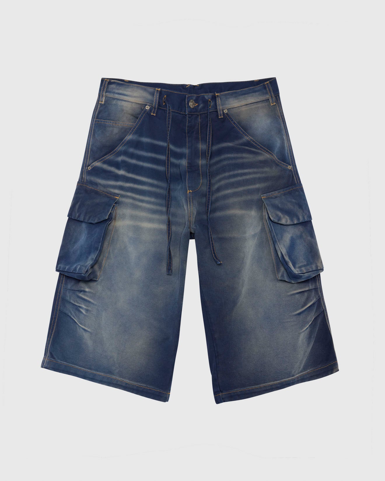 CAMO BERMUDAS - INDACO DENIM