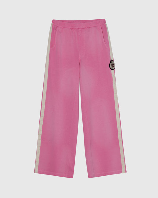 STRIPPED RIPPED SWEATPANTS - MARSHMALLOW