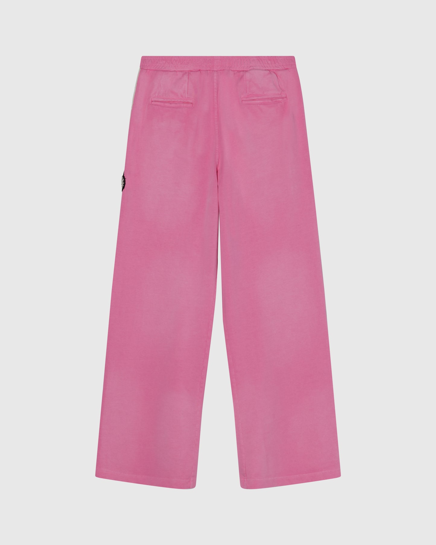 STRIPPED RIPPED SWEATPANTS - MARSHMALLOW