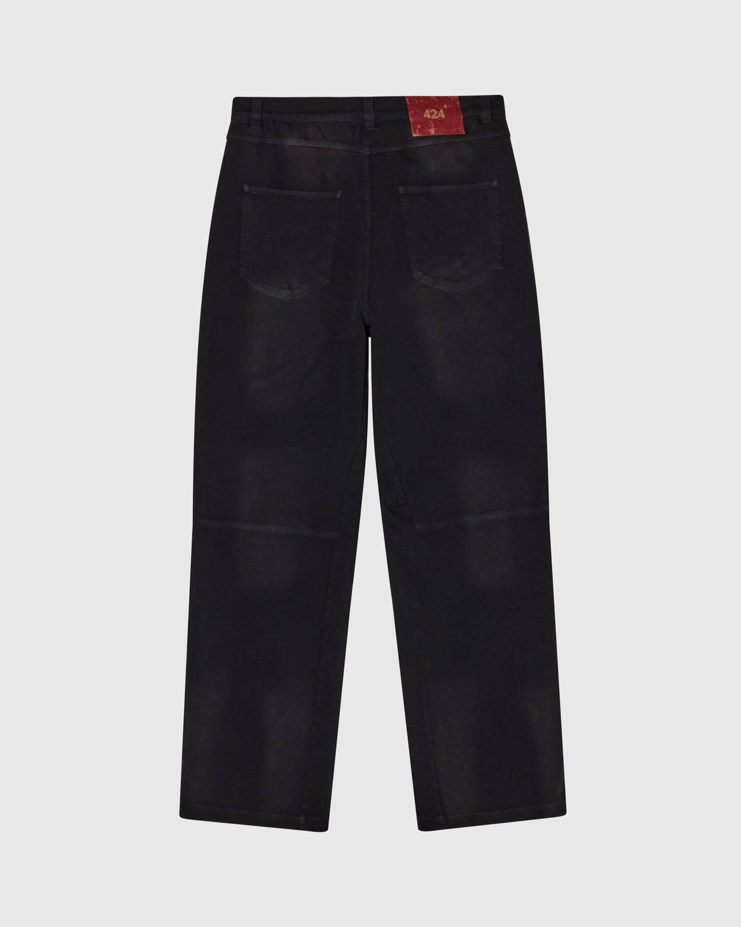 ACADEMY LEATHER SWEAT - BLACK